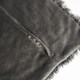 image 4 of OHS 2 x Fluffy Shaggy Soft Plush Cushion Covers, 45x45cm - Charcoal