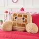 image 1 of OHS Honey the Waffle Cuddle Cushion Novelty Reading Pillow