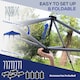 image 4 of Outsunny Pop Up Gazebo Foldable w/ Wheeled Carry Bag & 4 Weight Bags, Grey