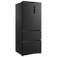 image 2 of HYE 403 Litre Frost Free French Door American Fridge Freezer, 70cm, Black - RF01AMFD403B07