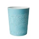 image 1 of Blue Canyon Blue Flora 9L Waste Bin Stylish Plastic Rubbish Container for Office Kitchen Bathroom and Home Use
