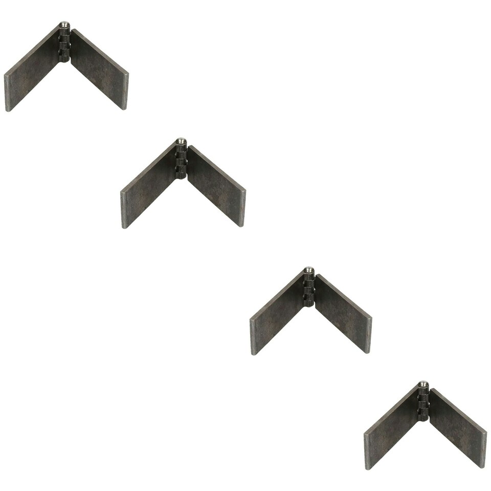 image 1 of 4 Pack Solid Drawn Steel Butt Hinge Extra Heavy Duty Industrial 50x240mm Silver