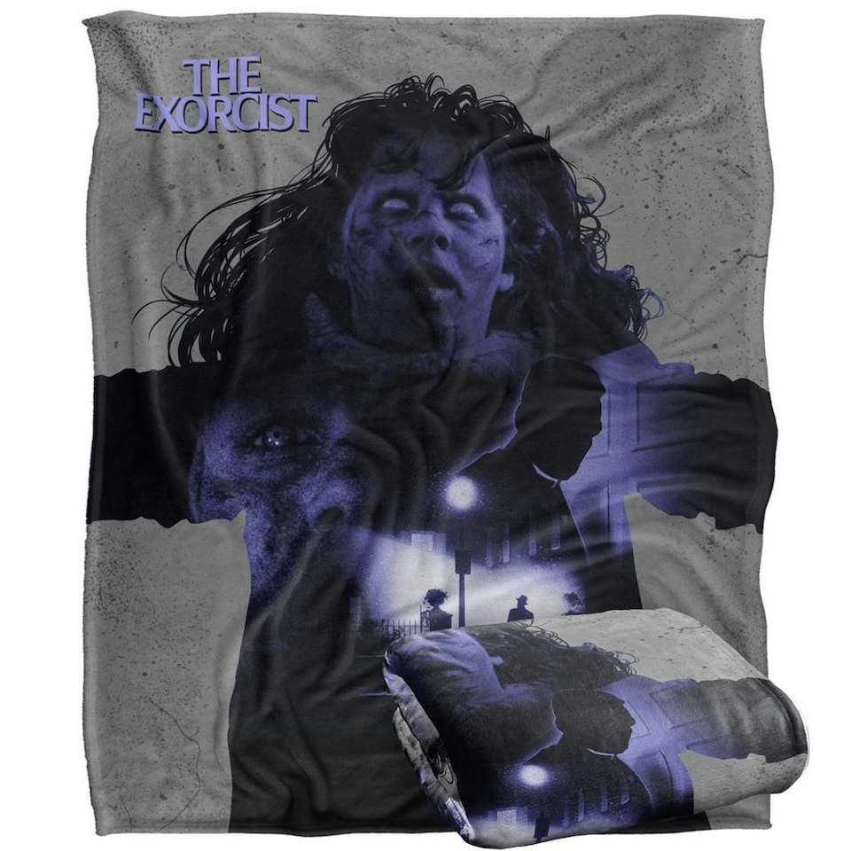 image 1 of The Exorcist Movie Poster Blanket - Multicoloured - One Size