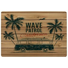 California Wave Patrol (Rug) Brown | Large: 140x200cm