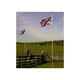 image 1 of Aluminium Flagpole 20ft with 2 Flags Union Jack and England Flag