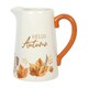 image 3 of Ceramic Hello Autumn Flower Jug Vase - 18cm