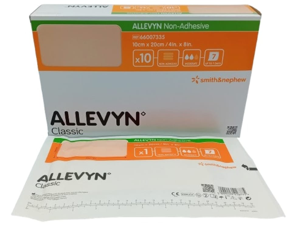 image 1 of Allevyn Non-Adhesive 10x20 Box of 10