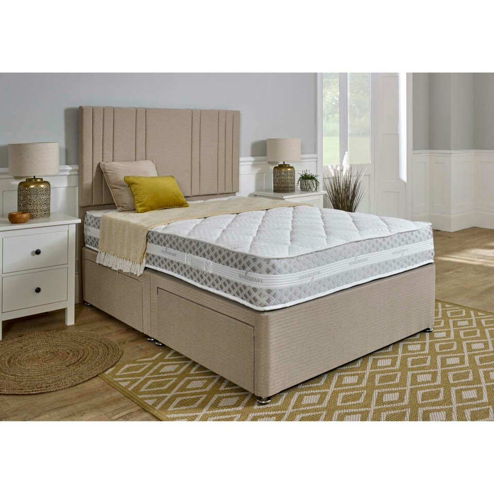 Elite 1500 Pocket Medium Firm Mattress 25cm King White | King