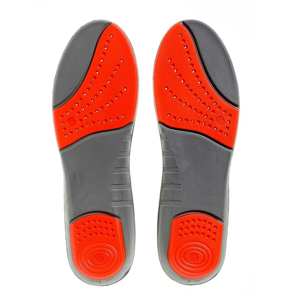 image 1 of Sorbothane Double Strike Insoles - Grey/Red - 8 UK