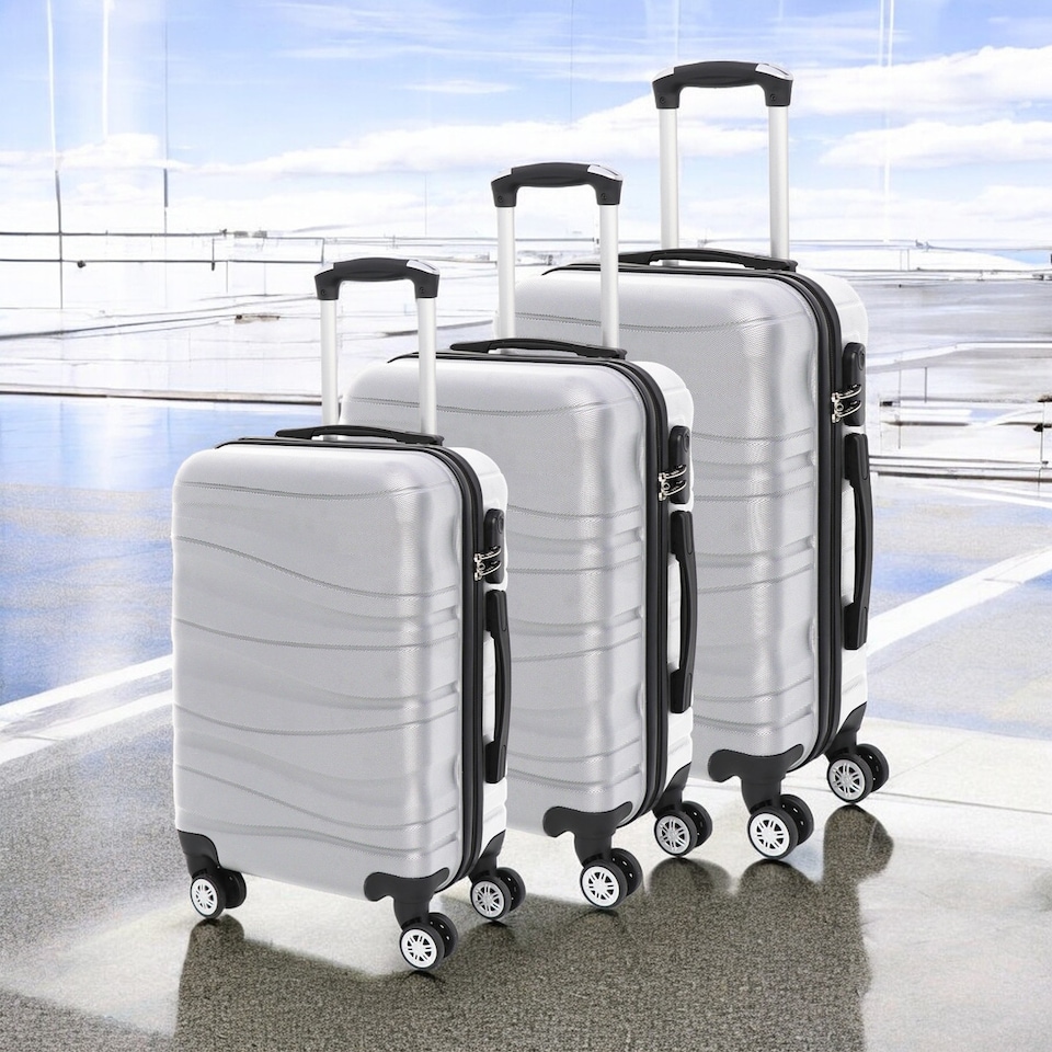 image 1 of Venture 3Pcs ABS Suitcase Set