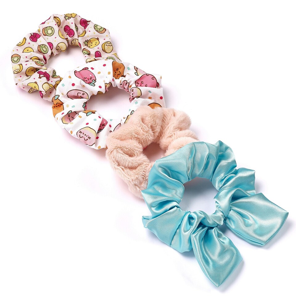 image 1 of Pusheen The Cat Fruit Themed Scrunchie Set Multi