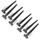 image 1 of 12" (300mm) Heavy Duty T Tee Hinges for Doors + Gates with Fixing Screws 8pc Black
