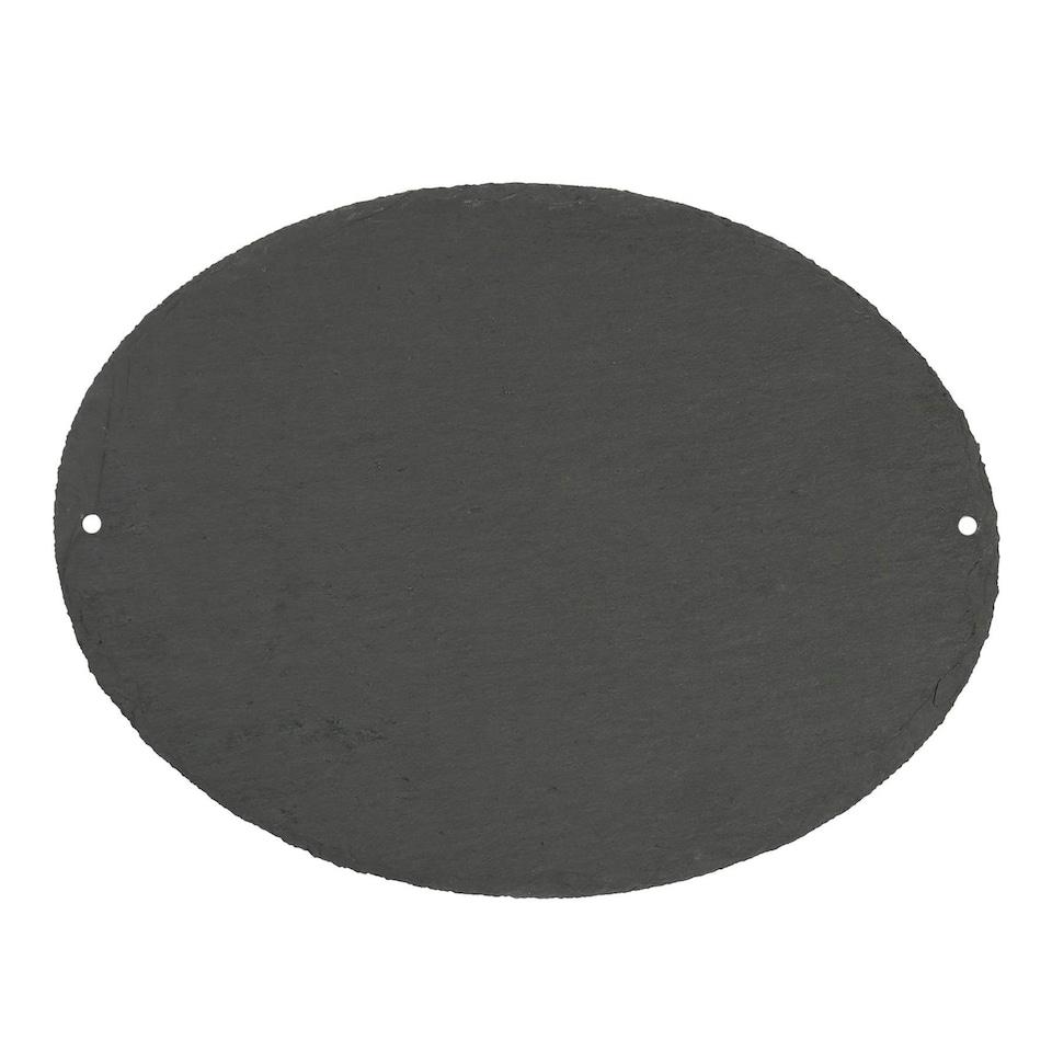 image 1 of Nicola Spring Oval Blank Slate House Sign - 20cm x 15cm