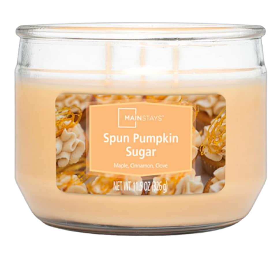 Mainstays Spun Pumpkin Sugar Candle 11.5oz 326g