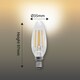 image 4 of BELL Lighting E14 Dimmable LED Filament Candle 4.5W Light Bulbs Warm White 2700K