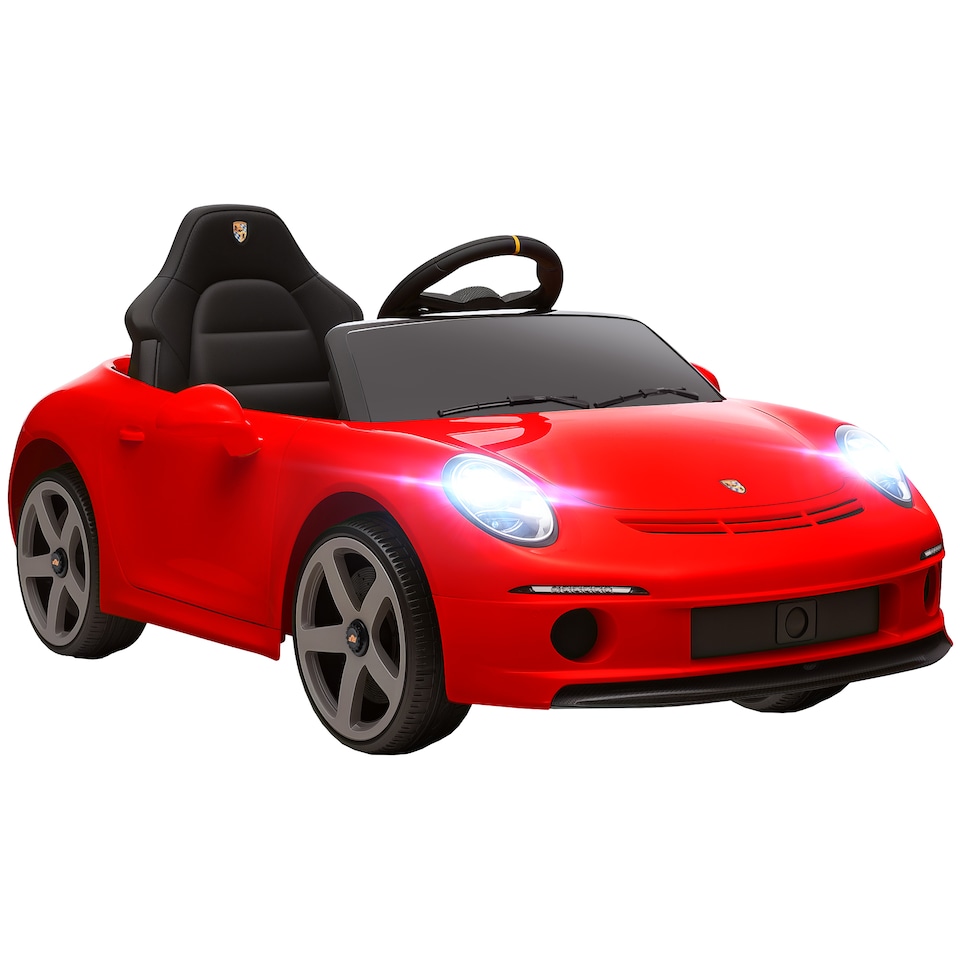 image 1 of AIYAPLAY Electric Car for Kids 12V Licensed RUF GT for 3-5 Years, Red