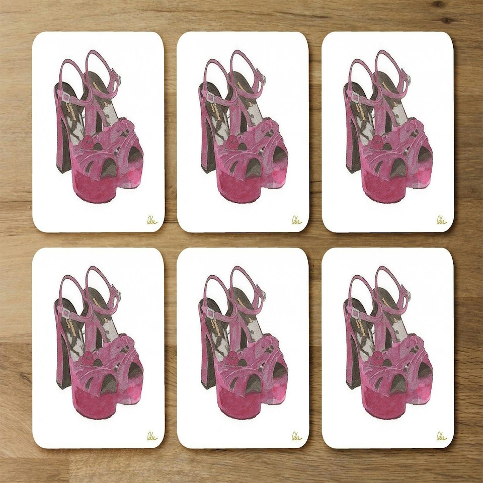 image 1 of Purple High Heels (Coaster)