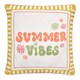 image 2 of Fusion Summer Vibes Slogan Cushion Cover Multi