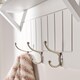 image 3 of OHS Wall Shelf Coat Rack Wood Effect Floating Display Unit