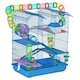 image 6 of PawHut 5 Tiers Hamster Cage Animal Travel Carrier Habitat, Blue