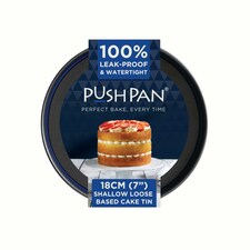 PushPan 7 Inch Shallow Cake Tin Grey/Pewter
