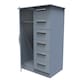 image 6 of Trent 5 Drawer 1 Door Childrens Wardrobe in Denim Blue (Ready Assembled) | Blue | Denim Blue
