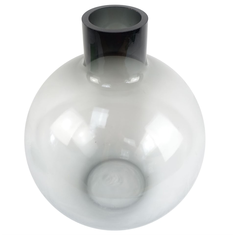 image 1 of 40cm Grey Smoke Bottle Glass Vase | Grey | 40