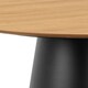 image 7 of Soli Round Dining Table in Oak and Black 120x75cm