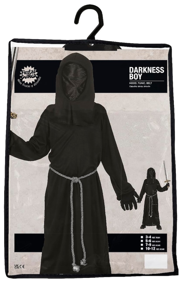 image 1 of Fancy Dress Child Of Darkness Costume - 7-9 Years