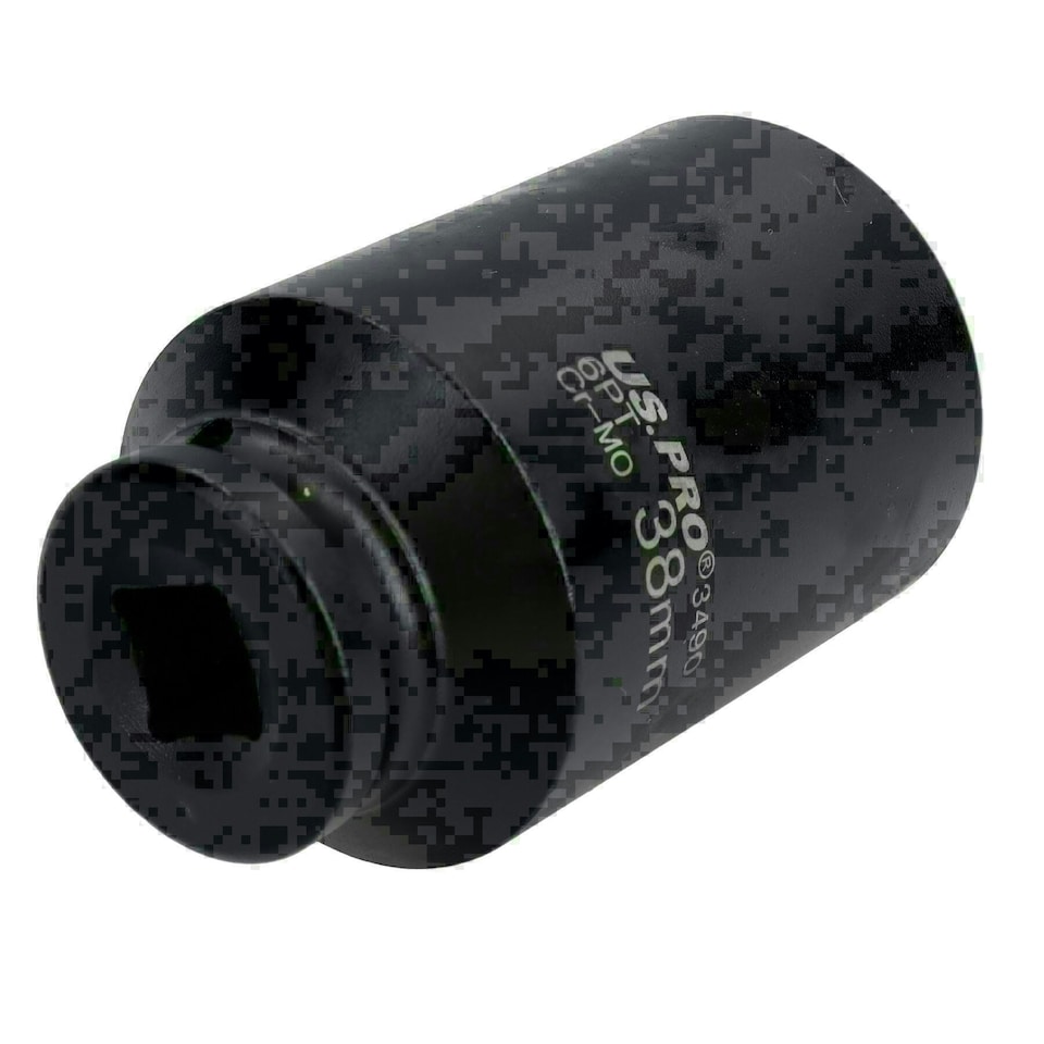 image 1 of 38mm Metric 1/2" Drive Deep Rear Hub Axle Nut Socket 6 Sided Single-Hex