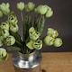 image 4 of Hill Interiors Artificial Green Tulip Plant - Green - One Size