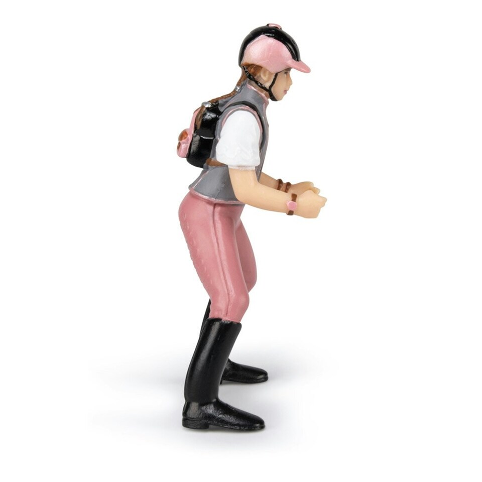 image 1 of PAPO Horse and Ponies Young Trendy Riding Girl Toy Figure