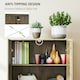 image 6 of HOMCOM Farmhouse Kitchen Cupboard, Kitchen Cabinet, Grey Wood-Effect 