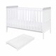 image 1 of Tutti Bambini Rio Cot Bed with Cot Top Changer & Mattress - White/Dove Grey