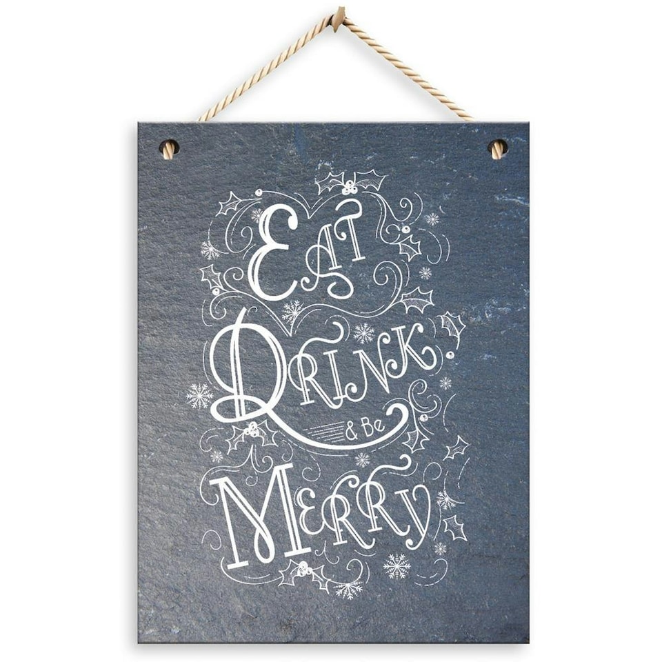 Christmas Slate Plaque