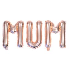 Rose Gold Mum Air Fill Foil Letter Balloon Kit 34cm