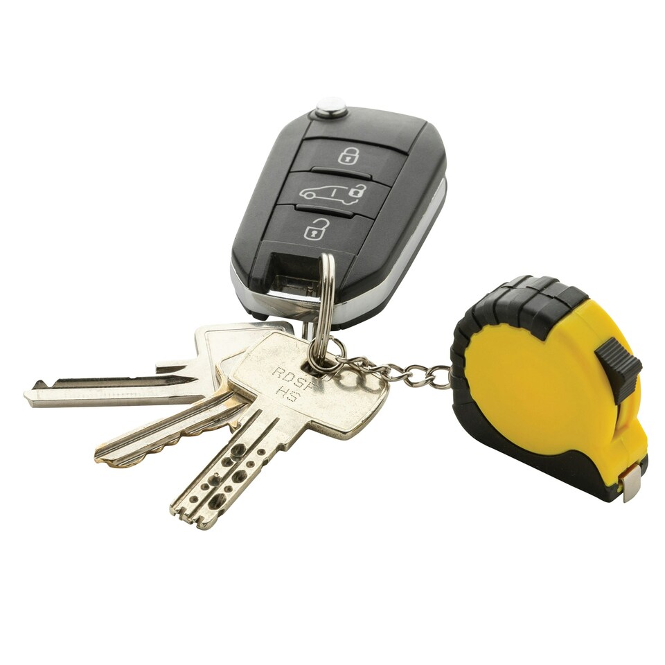 image 1 of XD Collection Keychain Tape Measure - Yellow - One Size