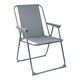 image 4 of Harbour Housewares Folding Metal Beach Chairs - Grey - Pack of 2 | Grey | Grey
