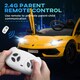 image 4 of HOMCOM Lamborghini SVJ 12V Ride-On Car w/ Lights Music Remote 3-8 Yrs Yellow