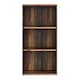 image 2 of Essential Tall Narrow 2 Shelf Bookcase in Vintage Oak