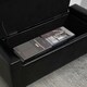 image 8 of HOMCOM 40x90cm PU Leather Storage Ottoman Bench Wood Frame w/ Tufting Feet Black