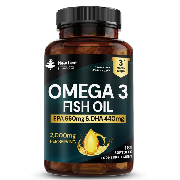 Omega-3 2000mg High Strength EPA DHA 180 Softgels