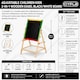 image 9 of Adjustable Children Kids 2-in-1 Wooden Easel Black White Board | Multi