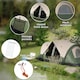 image 7 of Outsunny 2 Room Camping Tent with Rainfly & Screen Panels