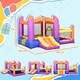 image 7 of Outsunny Bouncy Castle with Slide Pool House Inflatable w/ Blower Multi-color