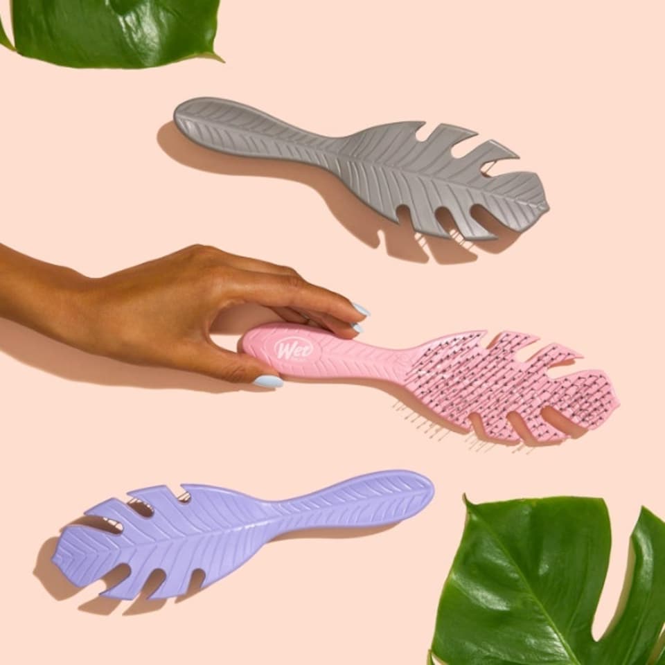 image 1 of WetBrush Go Green Detangler Hairbrush, Green, Plant Based