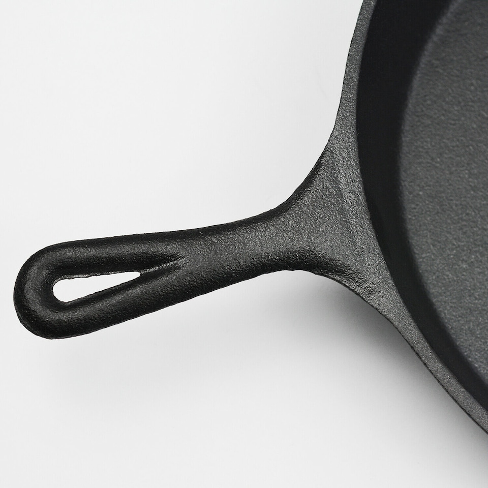 image 1 of Toque Frying Pan Non Stick Cast Iron 30cm Steak Skillet Round BBQ Grill Camping