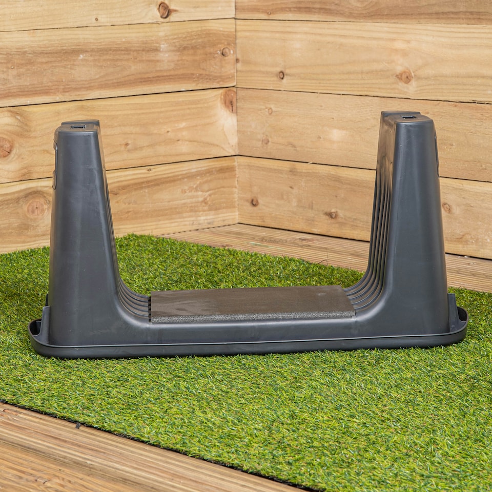 image 1 of Black / Grey Plastic Garden Planting 2-1 Kneeler, Stool and Storage