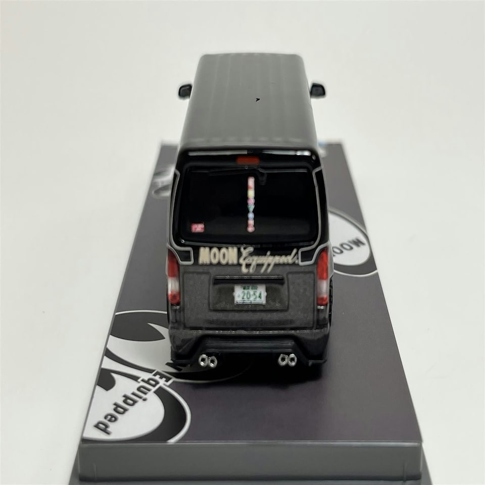 image 1 of Toyota Hiace Widebody Mooneyes Black 1:64 Scale Tarmac Works T64038ME2