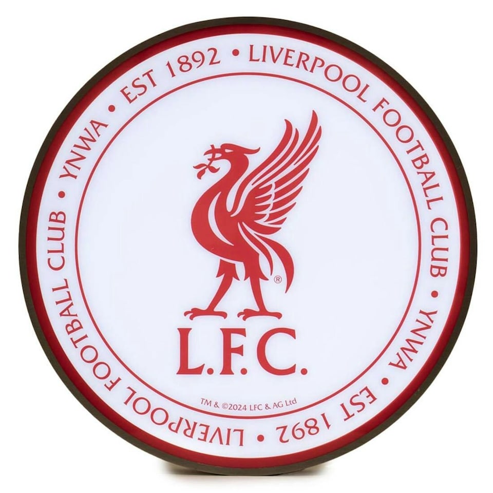 image 1 of Liverpool FC LED Wall Light - Red/White - One Size | Multi | Red | One Size